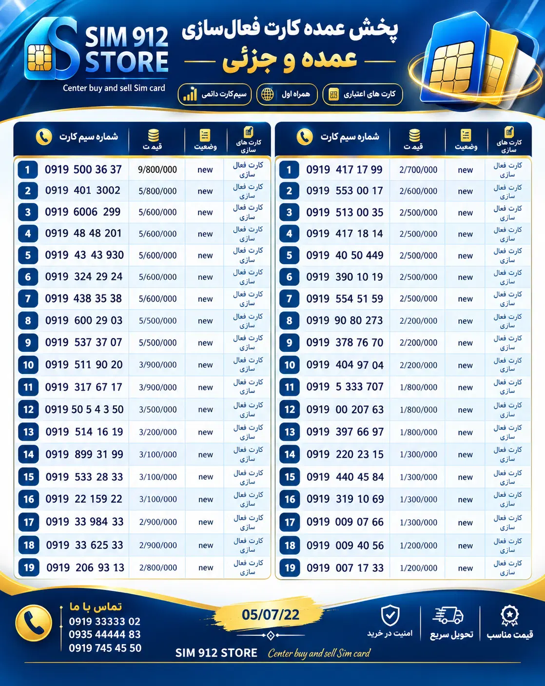 0919-220-23-15|سیم‌کارت|تهران, صادقیه|دیوار