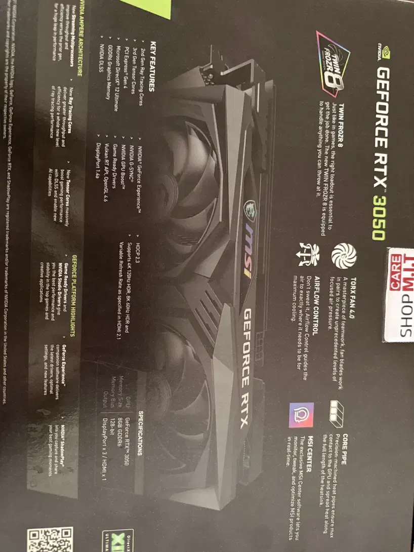 Msi rtx 3050 x gaming|قطعات و لوازم جانبی رایانه|مشهد, موسوی قوچانی|دیوار