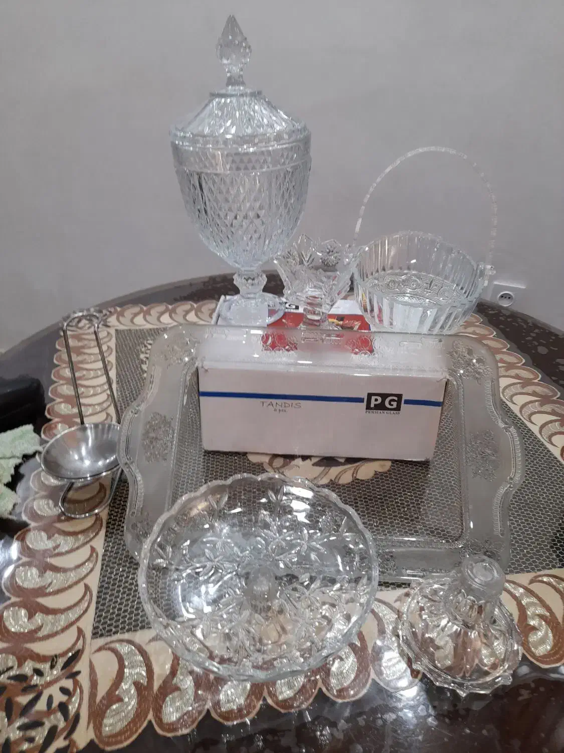 شکلات خوری و بستنی خوری کریستال|ظروف سرو و پذیرایی|گلستان (تهران), |دیوار