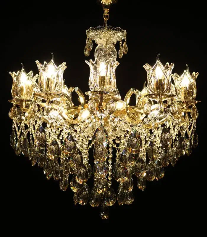 لوستر 16 شعله برنجی|لوستر و چراغ آویز|نیشابور, شهرک بسیج|دیوار