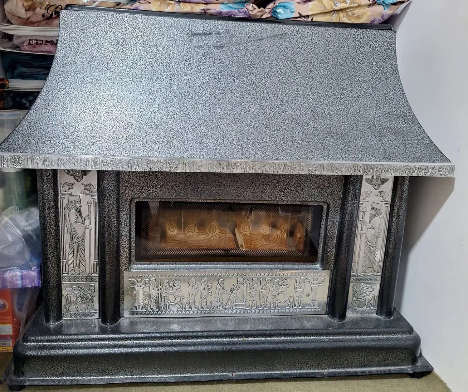 بخاری شومینه ای نو|بخاری، هیتر، شومینه|ایذه, |دیوار