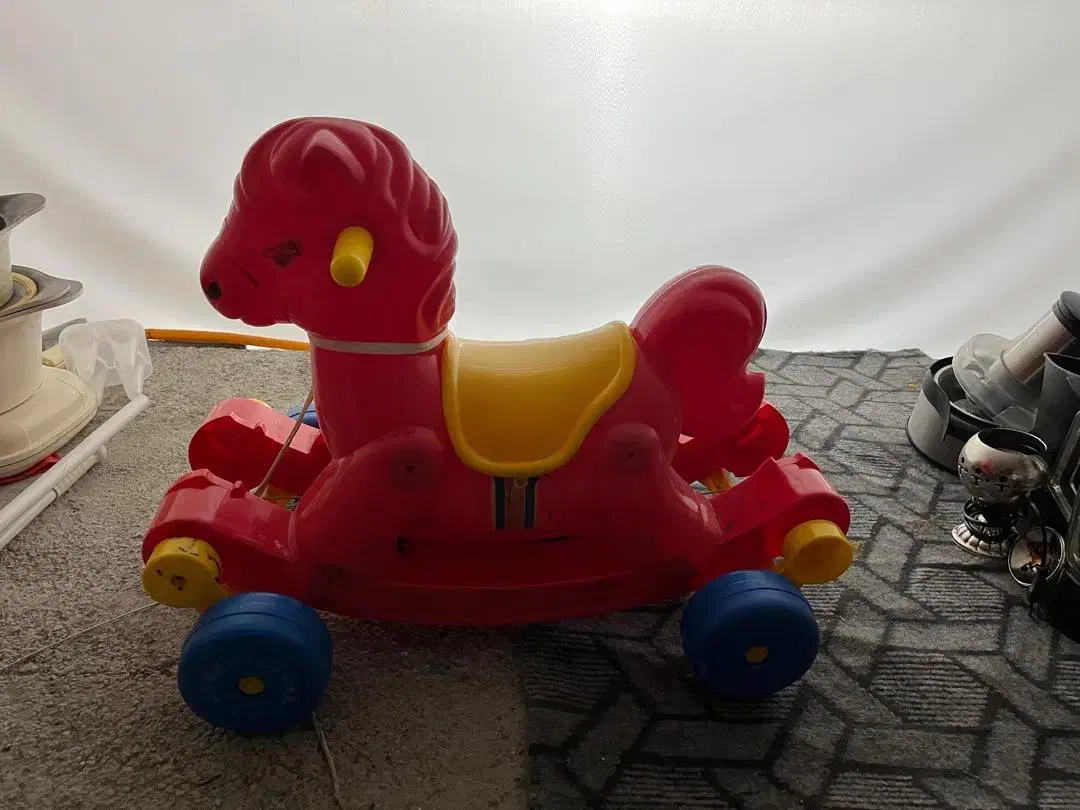 اسب دوکاره چرخ دار و راکر|اسباببازی|تربتحیدریه, بازار|دیوار