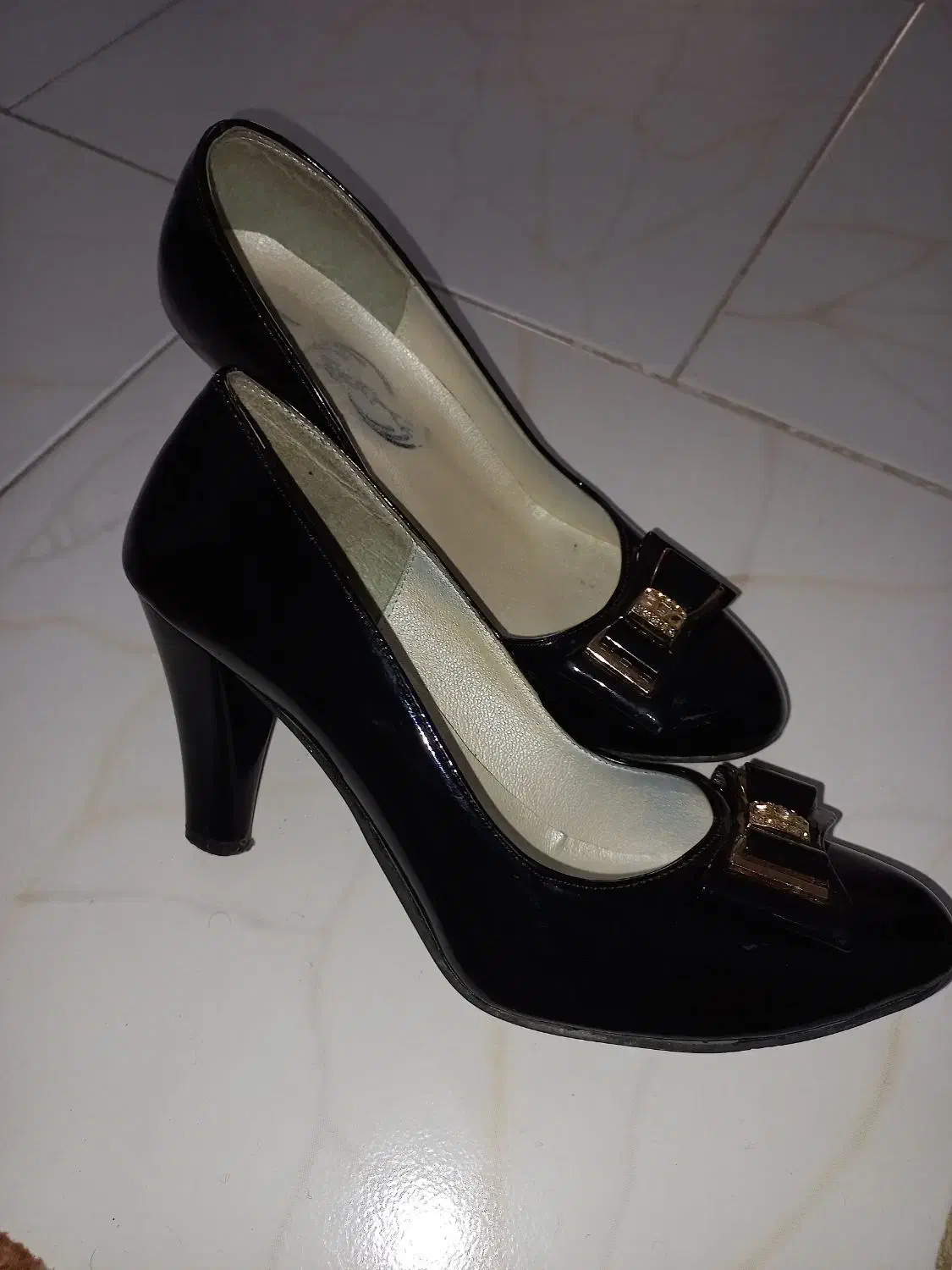 کفش مجلسی نو مشکی|کیف، کفش، کمربند|ساری, |دیوار