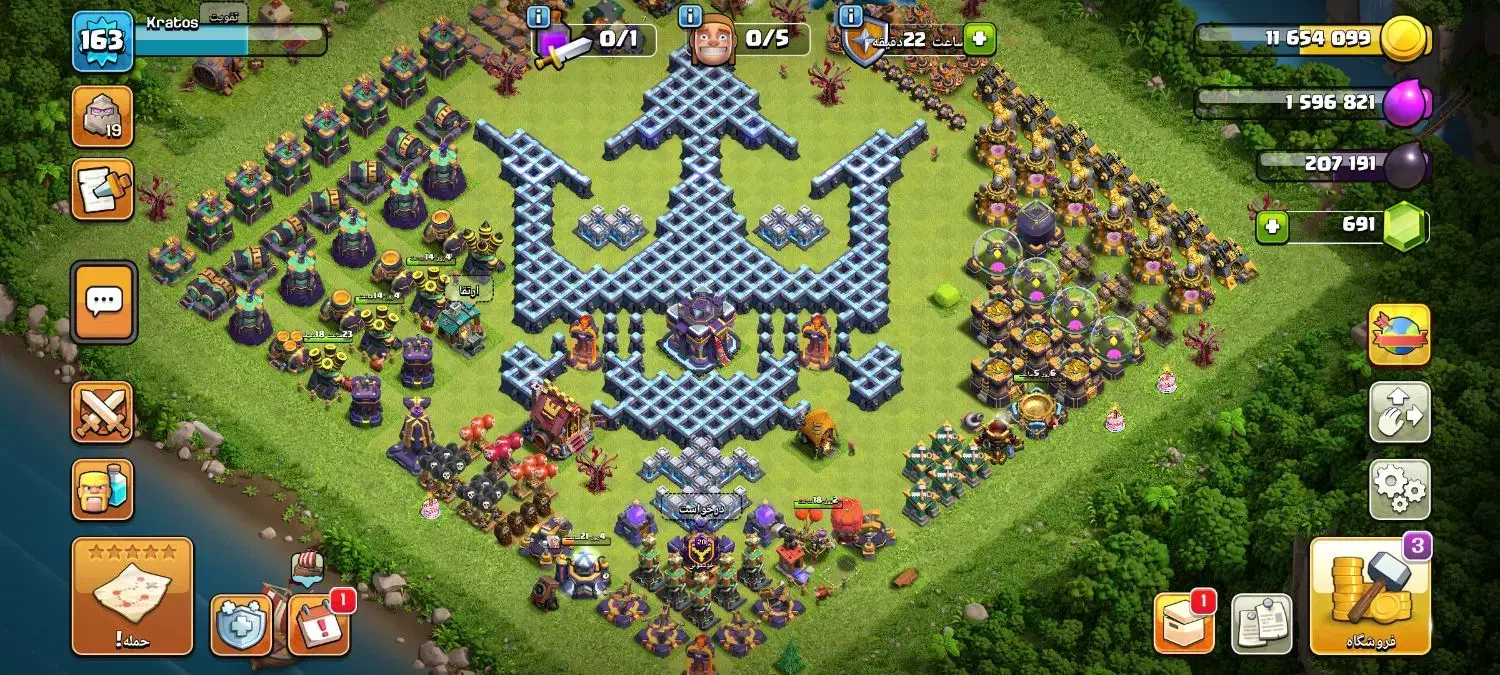 کلش آف کلنز تان ۱۵|کنسول، بازی ویدئویی و آنلاین|آق قلا, |دیوار