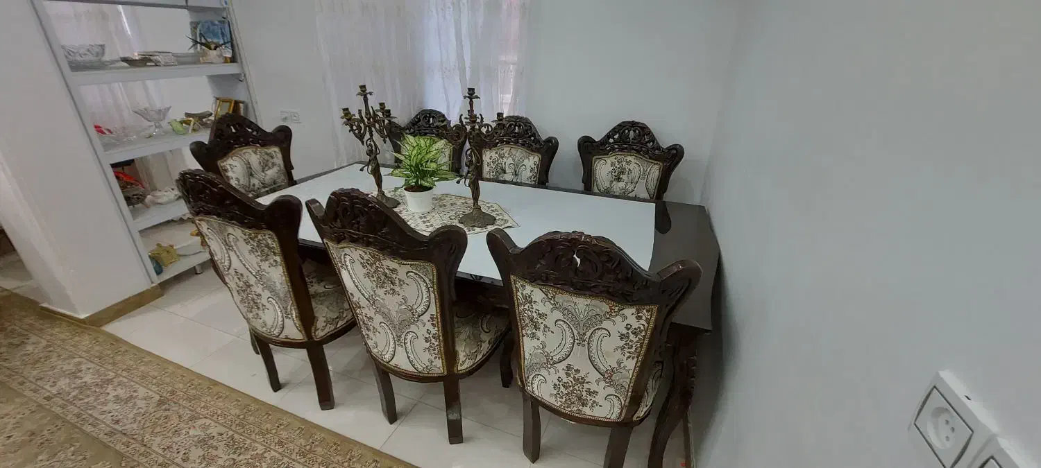نهارخوری ۸ نفره|میز و صندلی غذاخوری|لنگرود, |دیوار