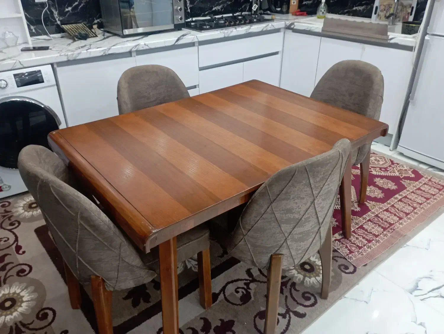 میز غذا خوری|میز و صندلی غذاخوری|شوط, |دیوار