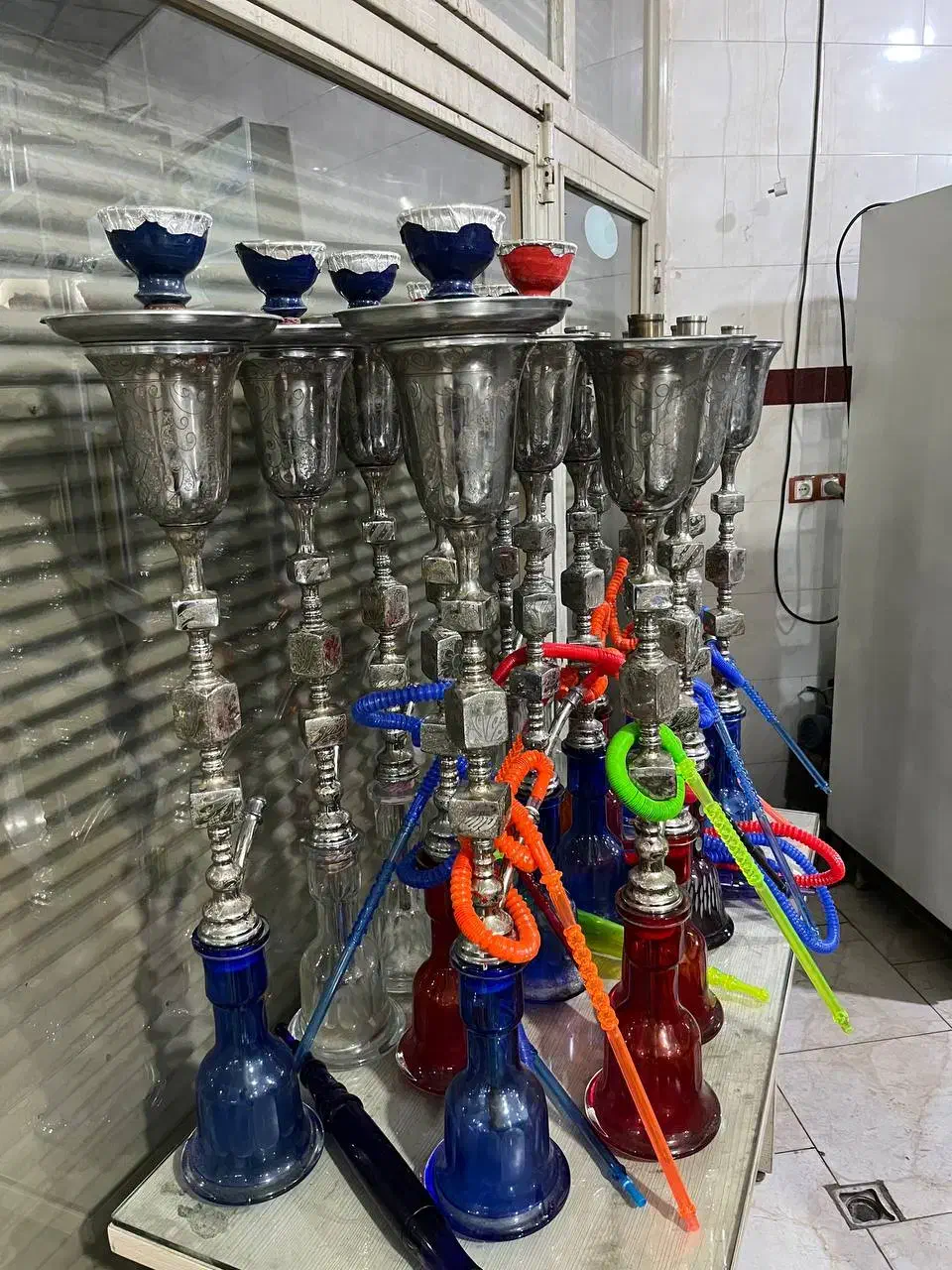 15 عدد قلیان عربی برنجی سنگین|کلکسیون و سرگرمی|نسیم‌شهر, |دیوار