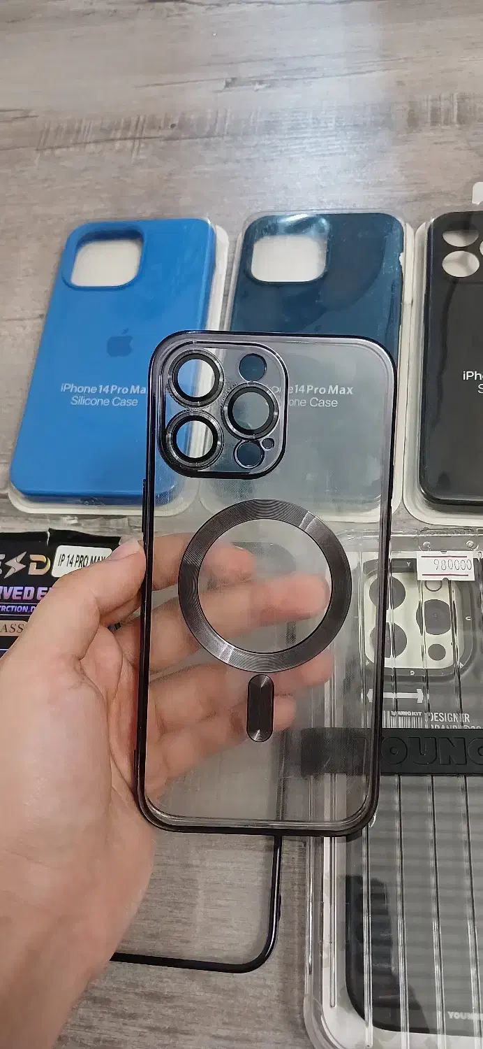 قاب و گلس و محافظ لنز ۱۴ پرومکس نو|لوازم جانبی موبایل و تبلت|رشت, کاکتوس|دیوار