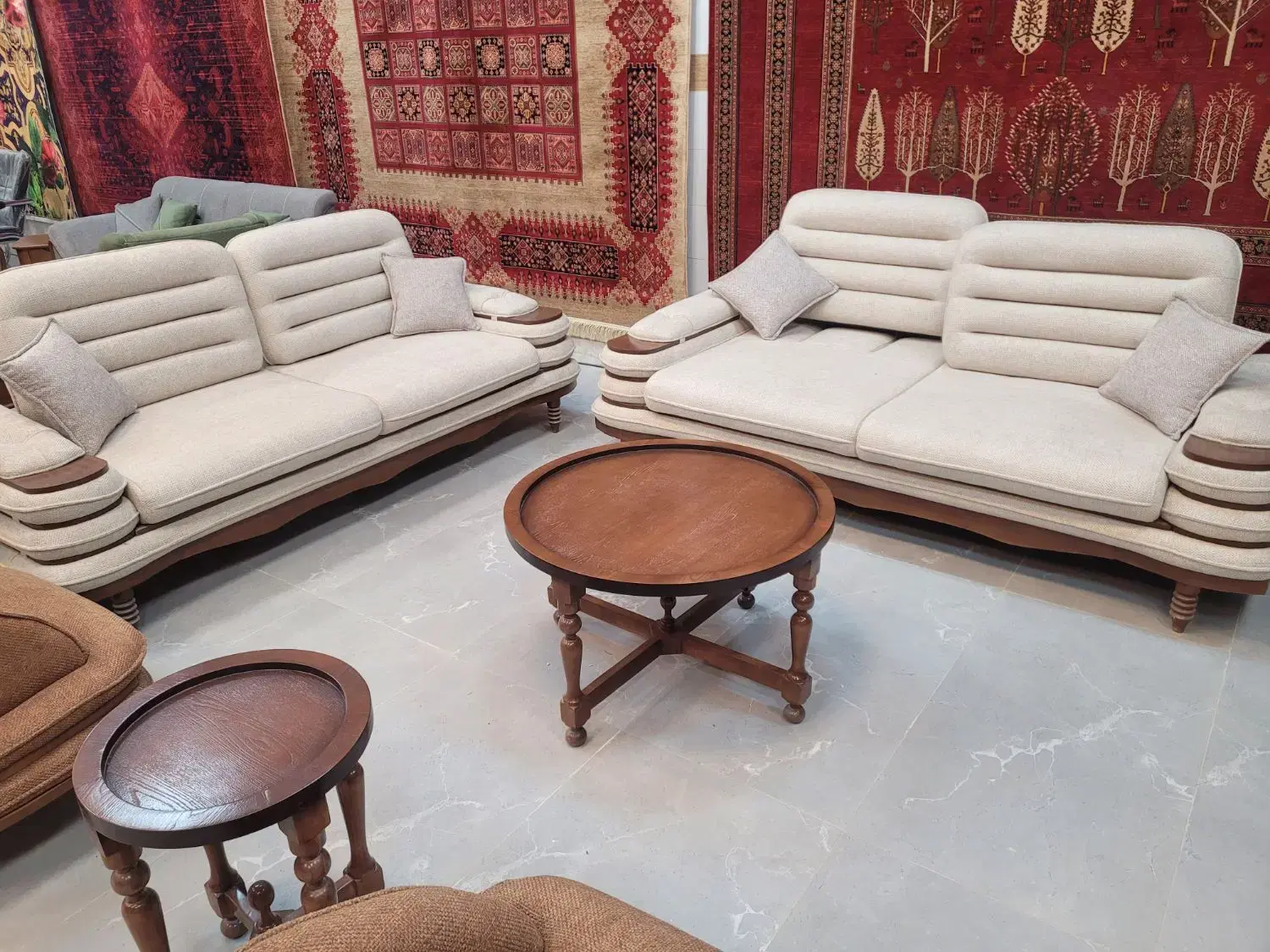 مبل ۸ نفره تختشوطرح ترک اقساطی % نصف قیمت 50درصد %|مبلمان خانگی و میز عسلی|مشهد, وکیل‌آباد|دیوار