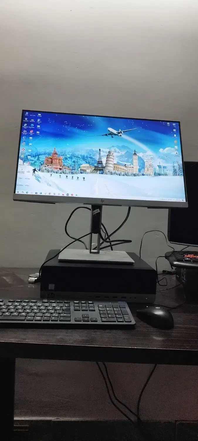 ست کامل کامپیوتر HP نو|رایانه رومیزی|ساری, |دیوار