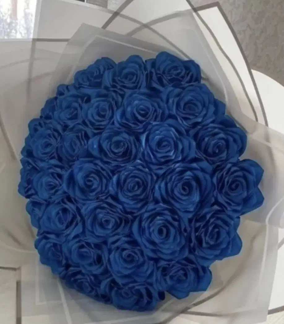 دسته گل ۳۰شاخه ابی کاربنی|گل مصنوعی|سبزوار, علمدار|دیوار