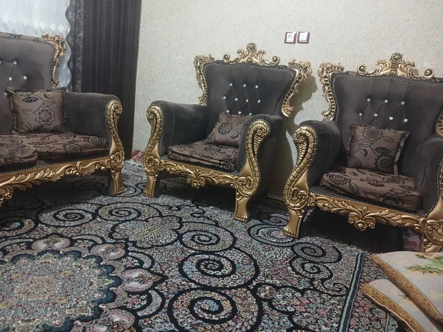 مبلمان نیمه استیل|مبلمان خانگی و میز عسلی|ملایر, |دیوار