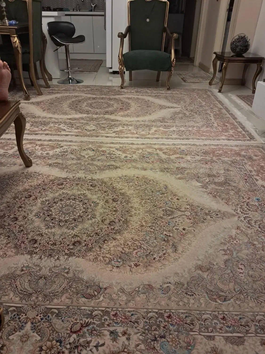 دو تخته فرش ابریشم ماشینی  نو|فرش|تهران, نارمک|دیوار