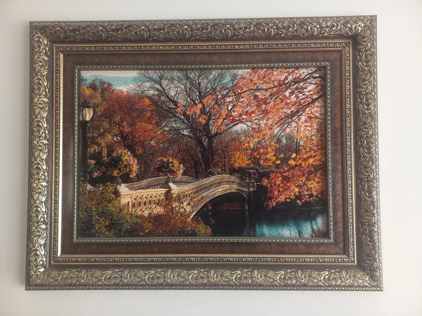 تابلو فرش طبیعت پاییزی|تابلو فرش|اصفهان, باغ فدک|دیوار