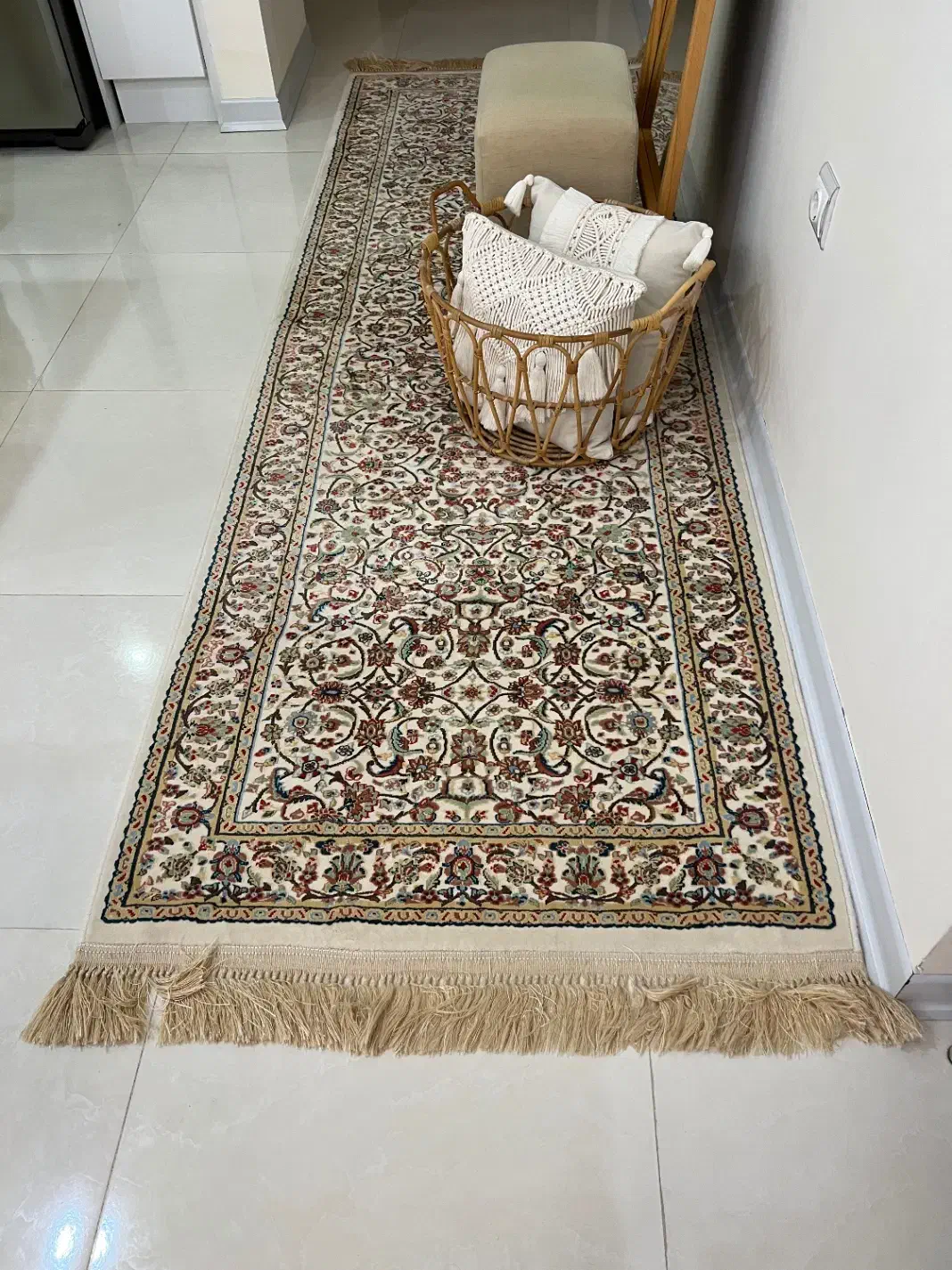 فرش ماشینی رادین اصفهان ۱در ۳ برای راهرو گل برجسته|فرش|بندرعباس, |دیوار