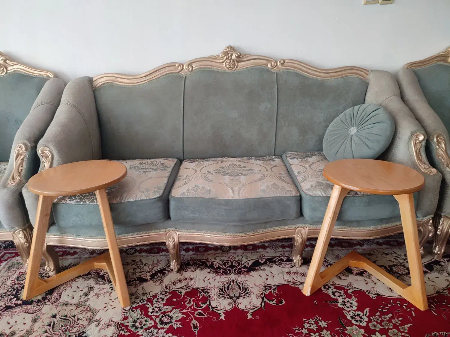 میزسه تکه جلو مبلی نو کاراملی|مبلمان خانگی و میز عسلی|یزد, |دیوار