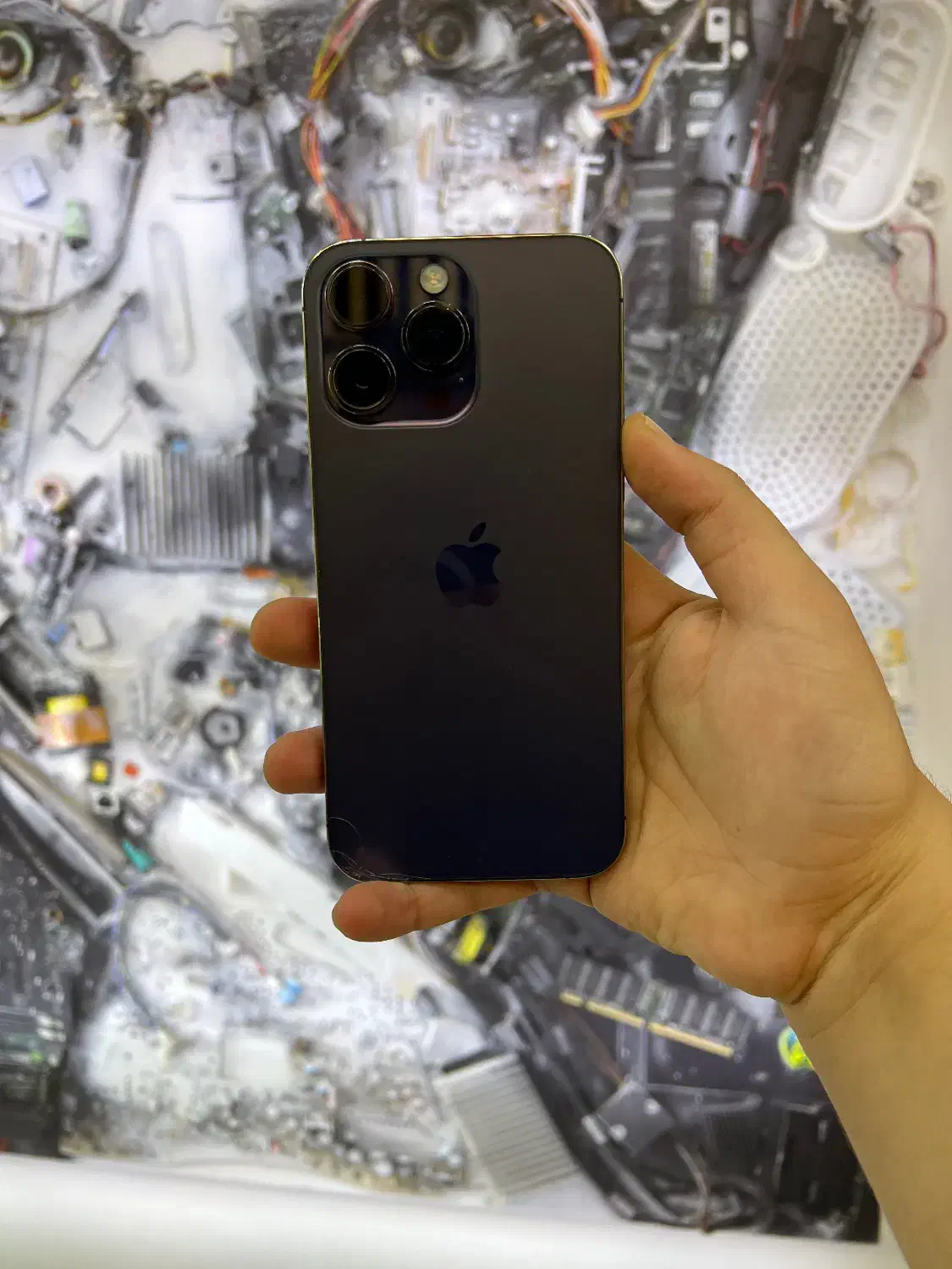 ایفون ۱۴پرومکس ۲۵۶ بنفش بدون تعمیر|موبایل|اصفهان, مفتح|دیوار