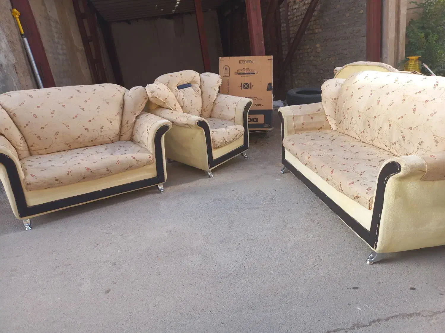 مبل هفت نفره بدون میزعسلی|مبلمان خانگی و میز عسلی|نورآباد, |دیوار