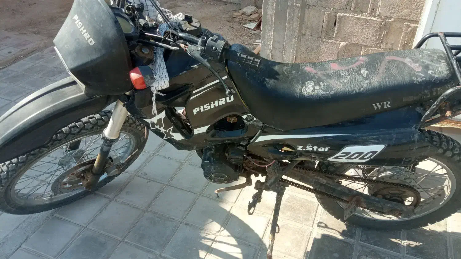 موتورتریلپیشروگلد200مدل91|موتورسیکلت|کاکی, |دیوار