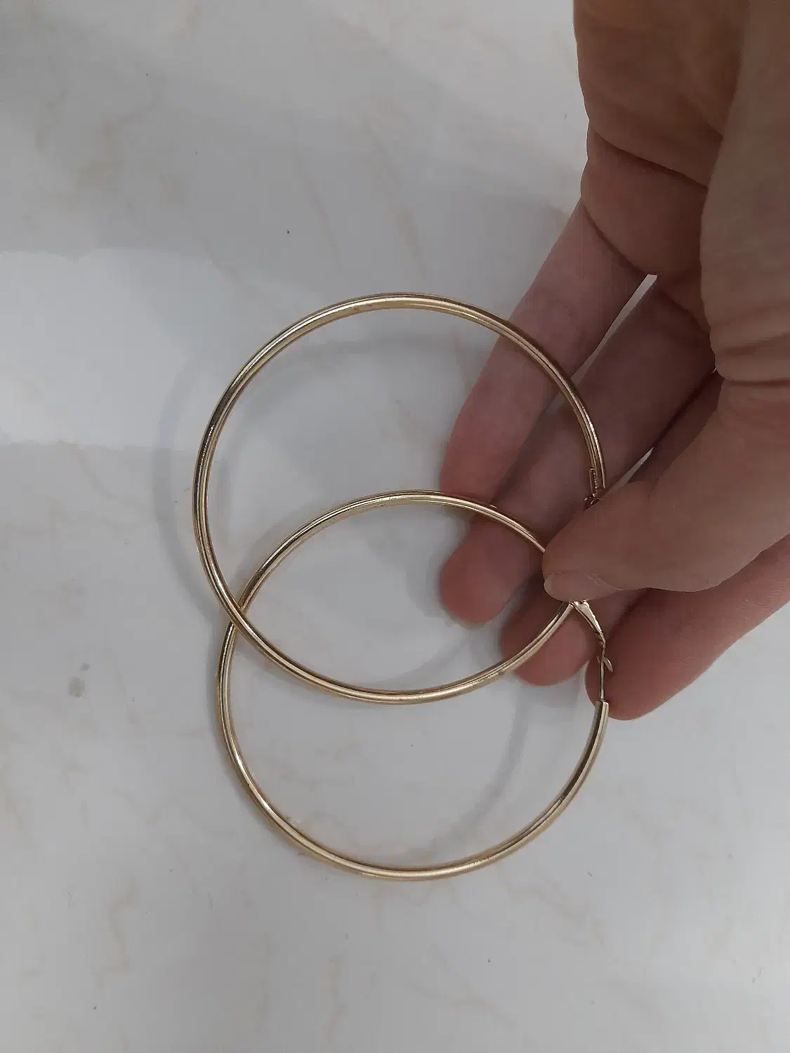 گوشواره طلایی حلقه‌ای بزرگ|بدلیجات|تهران, جوادیه|دیوار