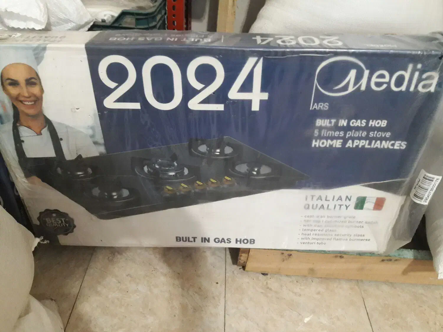 گاز صفحه ای ۵ شعله تکنو|اجاق گاز و لوازم برقی پختوپز|رشت, استقامت ۱|دیوار