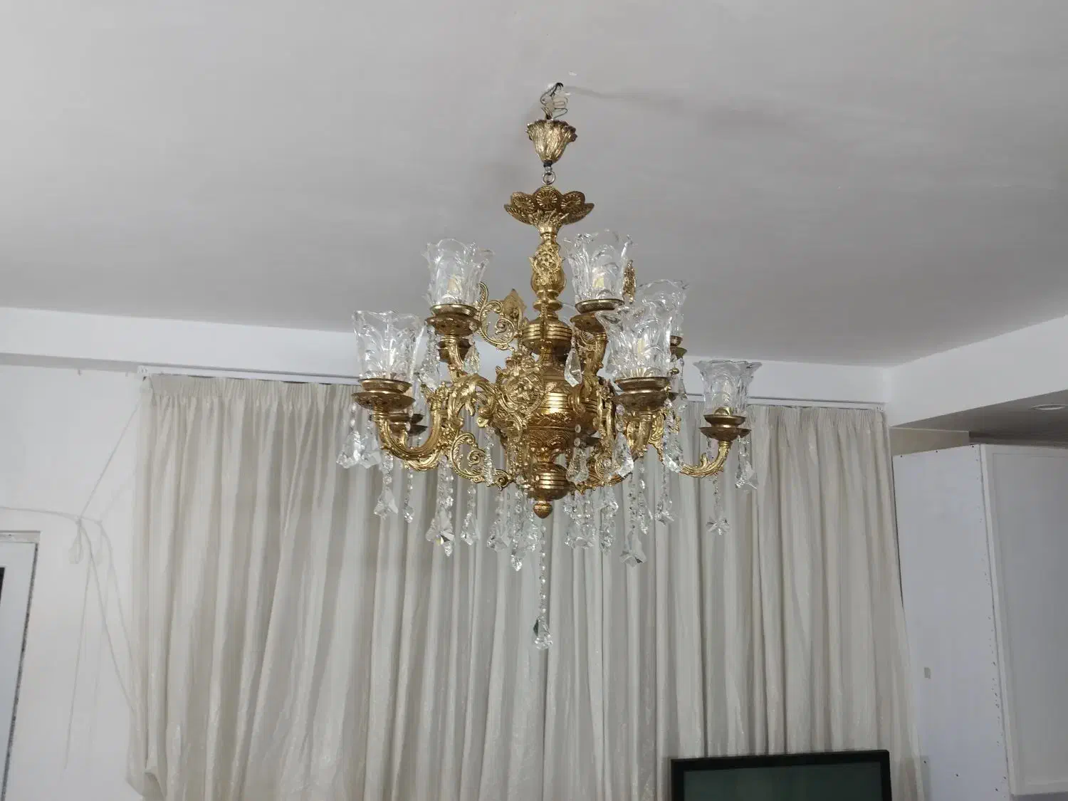 لوستر شاه عباسی ۱۰شعله ۴ میلیون|لوستر و چراغ آویز|مشهد, چاهشک|دیوار