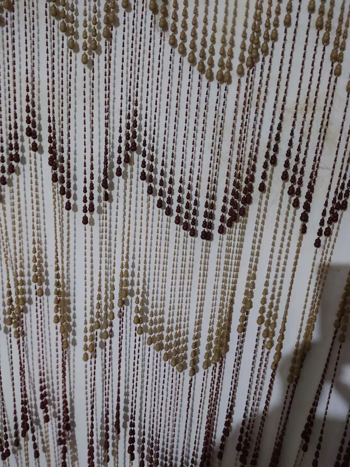 پرده تزیینی مهره دار|پرده، رانر، رومیزی|اصفهان, باغ زرشک|دیوار