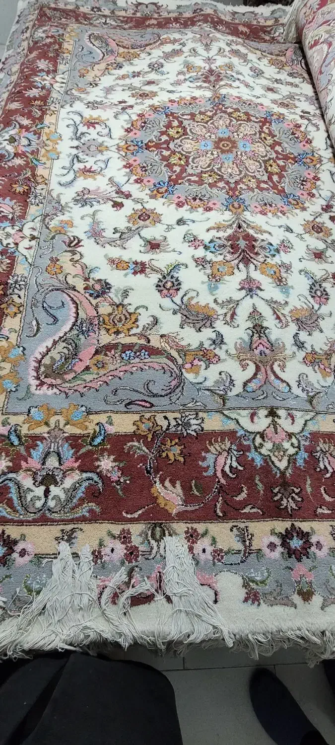 یک جفت فرش ۹متری سالاری گل ابریشم|فرش|مراغه, |دیوار