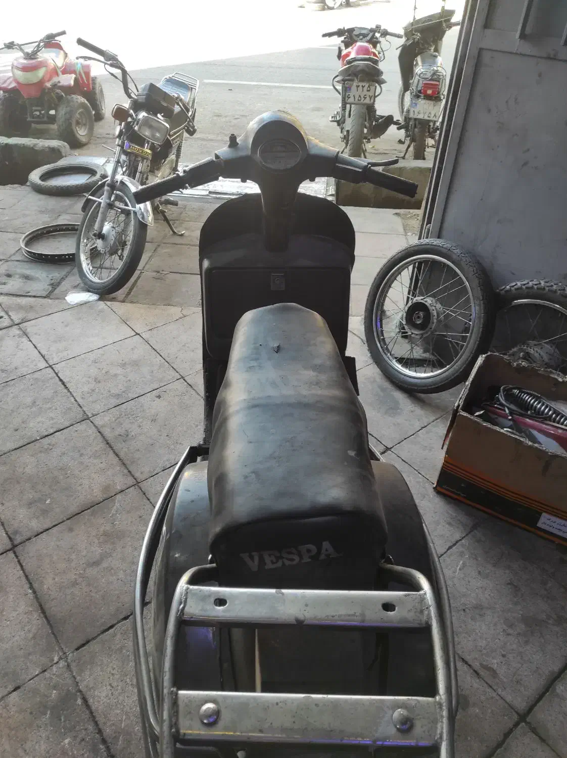 وسپا 200 مدارک دار مزایده هندا|موتورسیکلت|خاوران, |دیوار