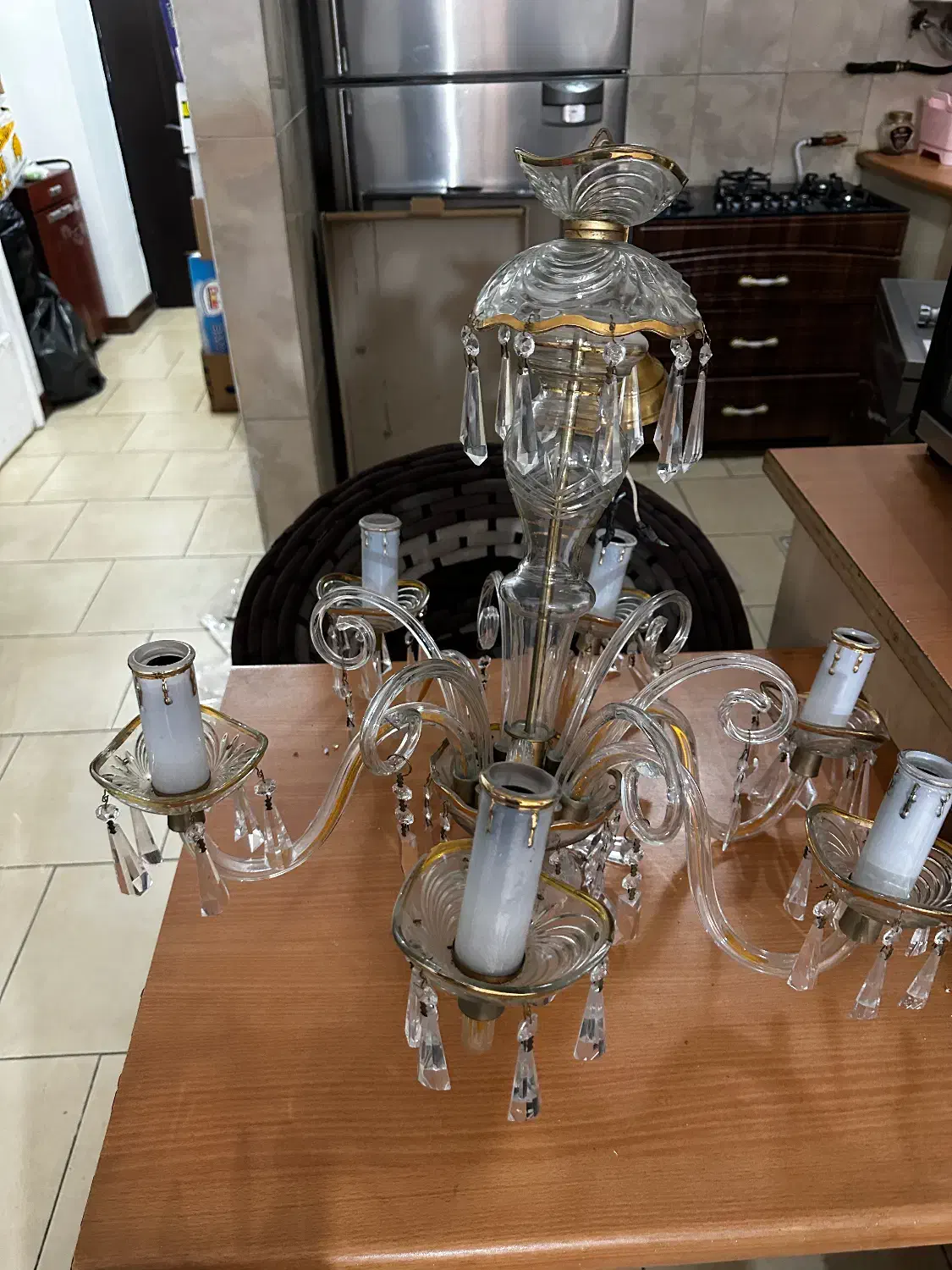 لوستر شیک|لوستر و چراغ آویز|کرج, باغ سیب|دیوار