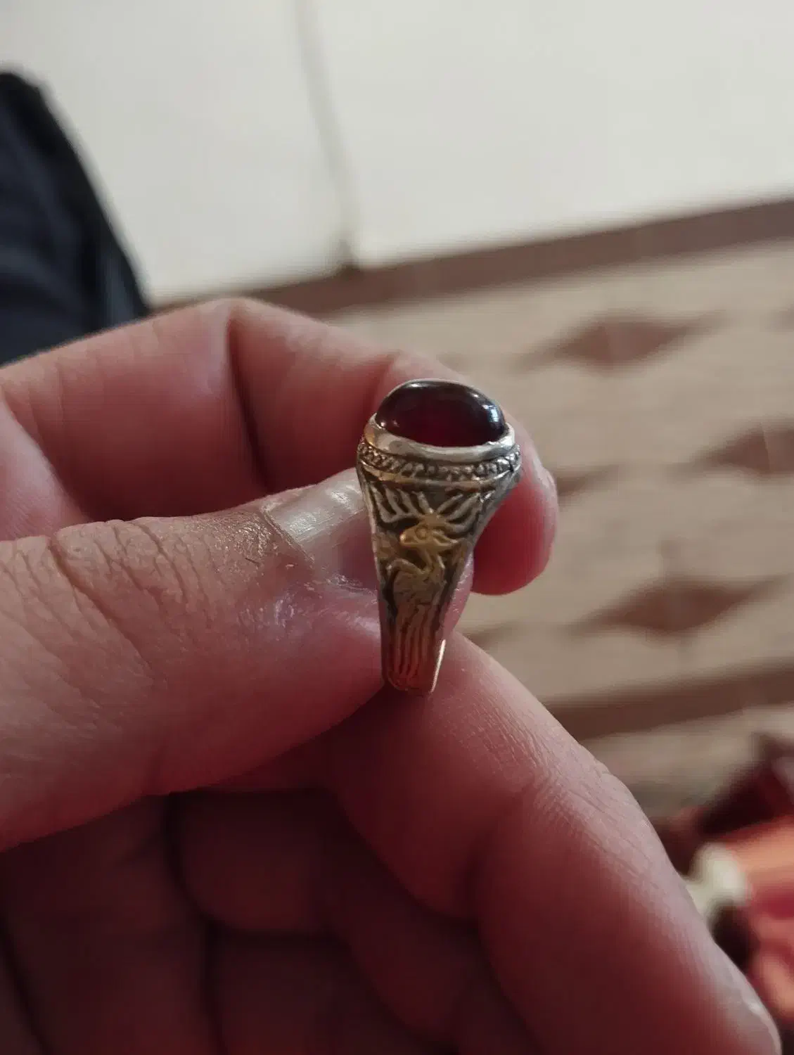 انگشترنقره عقیق|جواهرات|بم, |دیوار