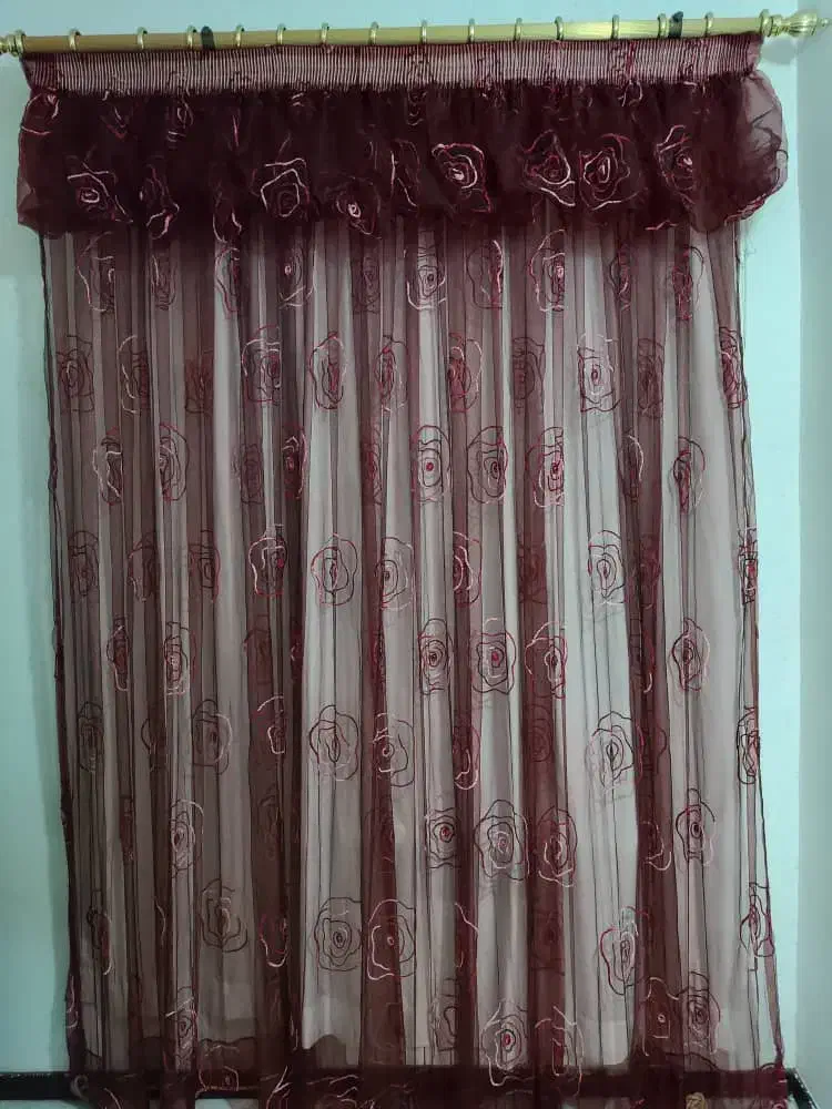 ۳عدد پرده سالم|پرده، رانر، رومیزی|لنگرود, |دیوار