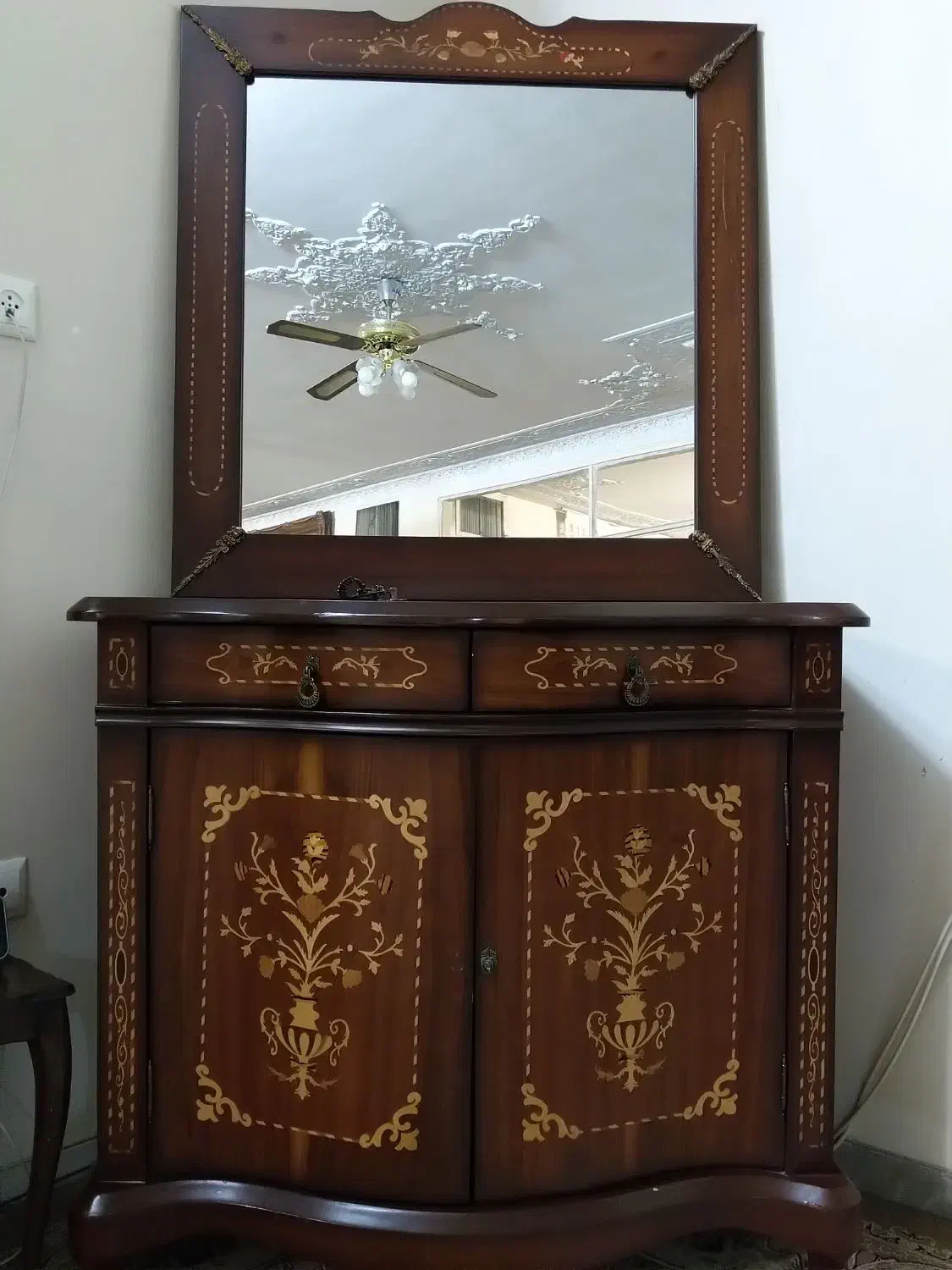 کمد چوبی + اینه|جاکفشی، کمد، دراور|تهران, قیام|دیوار