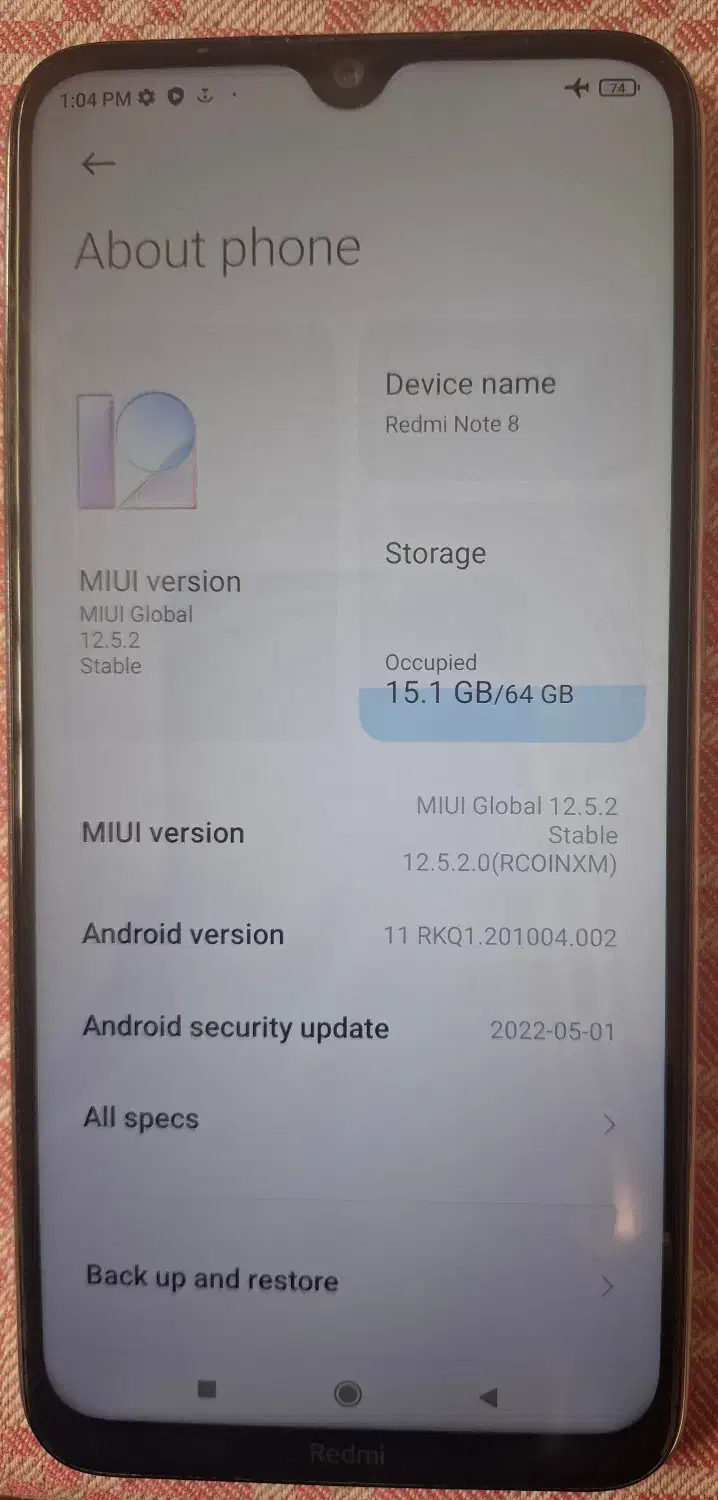 گوشی شیاومی نوت ۸ در حد نو|موبایل|شیراز, باغ تخت|دیوار