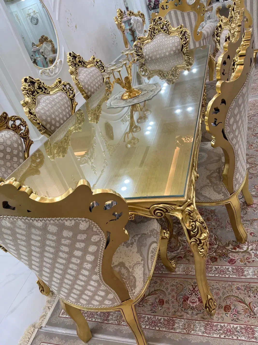 مبل سلطنتی و میز نهار خوری|مبلمان خانگی و میز عسلی|کرمانشاه, |دیوار