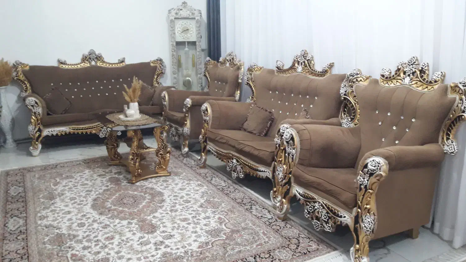 فروش مبل هفت نفره سلطنتی|مبلمان خانگی و میز عسلی|سروآباد, |دیوار