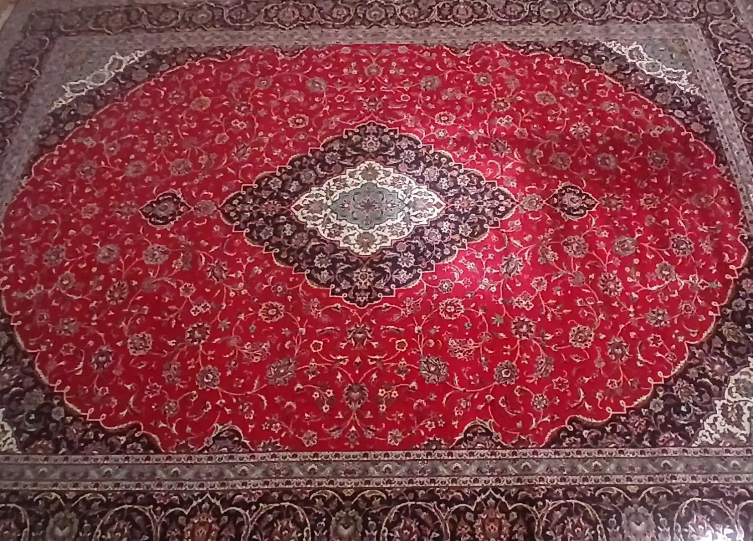 سه عدد فرش ۱۲ متری|فرش|آبیک, |دیوار