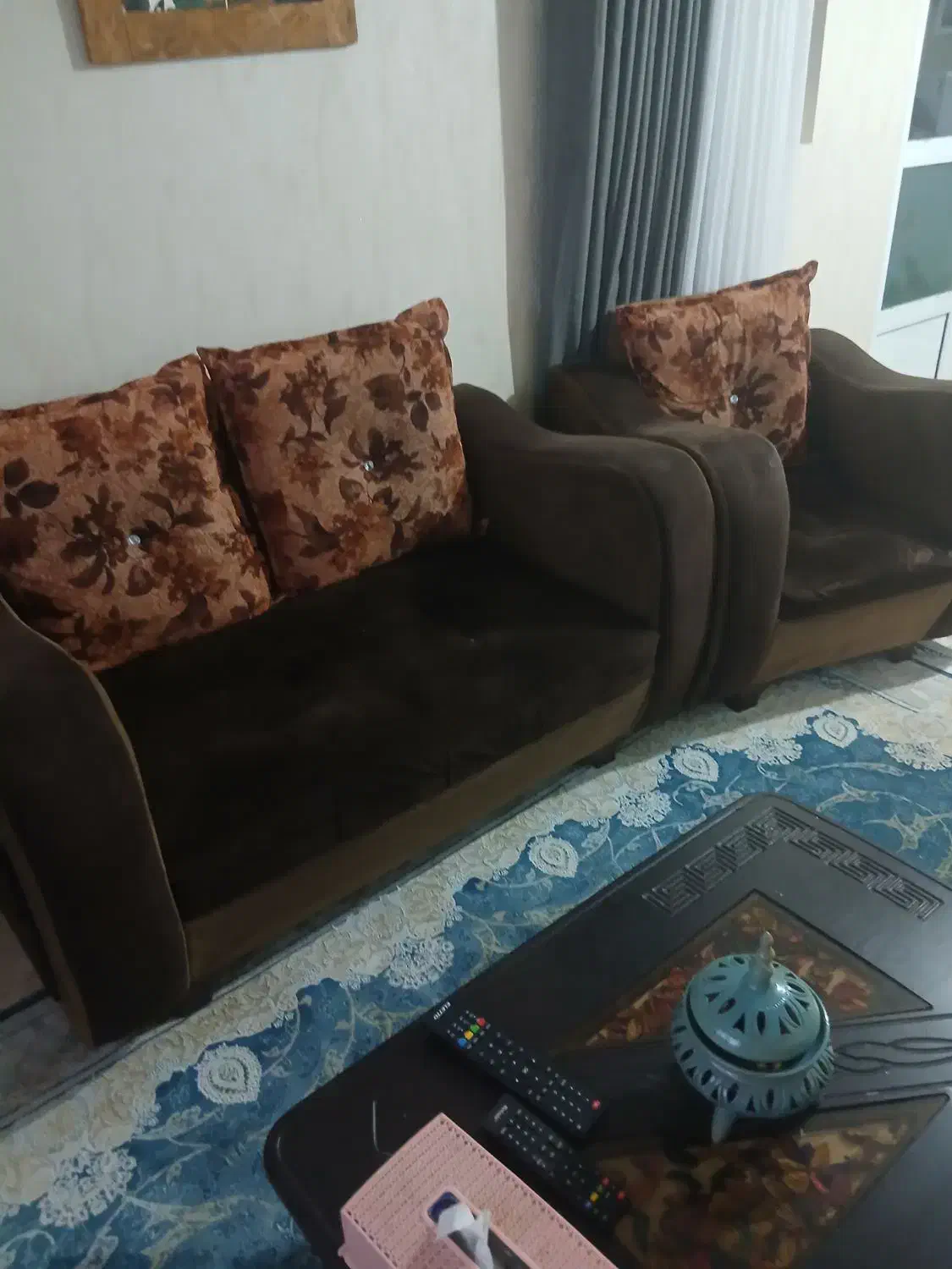 مبلمان راحتی هفت نفره|مبلمان خانگی و میز عسلی|سنگر, |دیوار