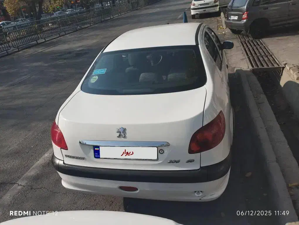 پژو 206 sd سفید تمیز|خودرو سواری و وانت|اصفهان, وحید|دیوار
