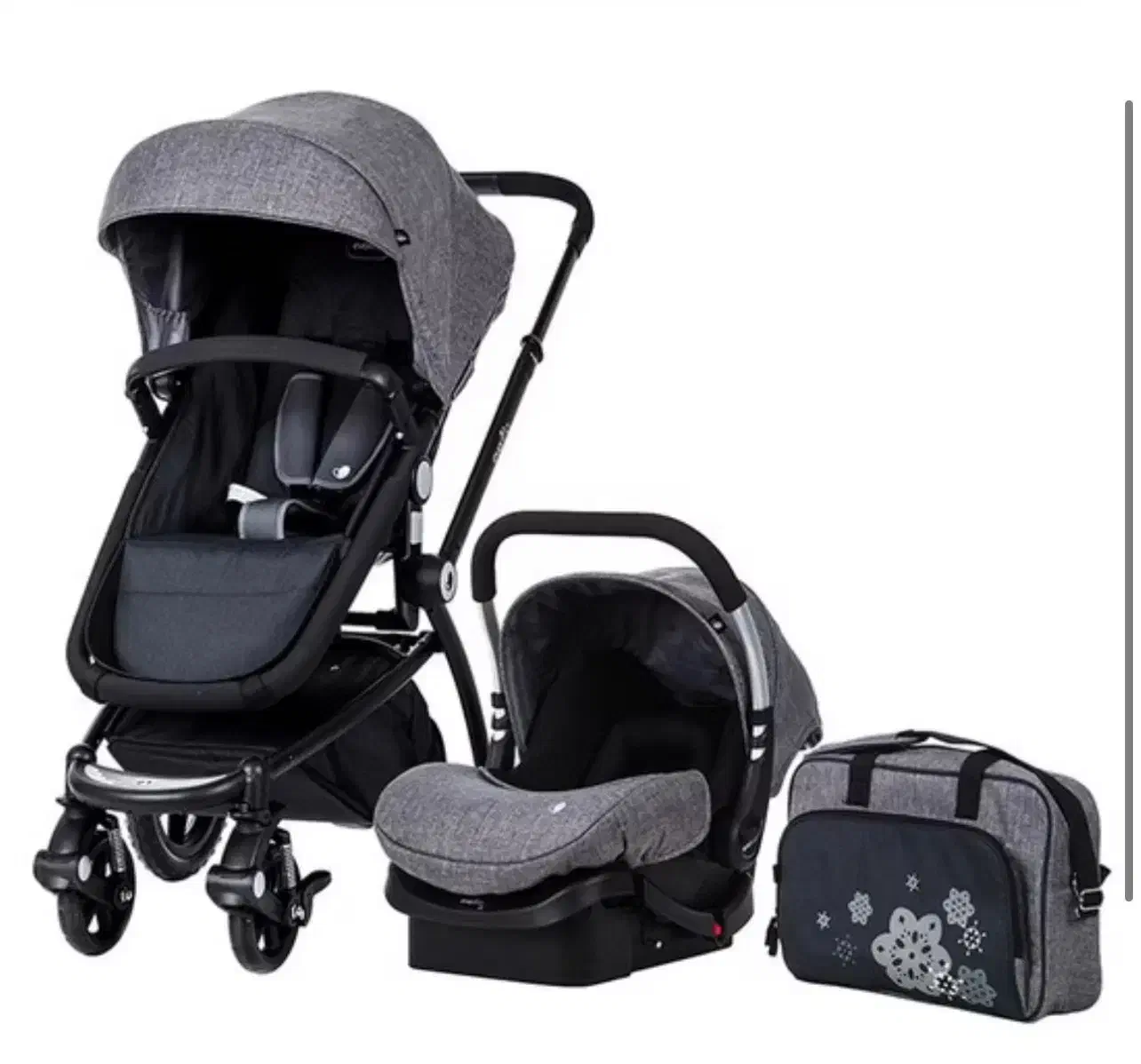 ست چهار تکه کالسکه و کریر برند اون فلو امریکایی|کالسکه و لوازم جانبی|تهران, پردیسان|دیوار