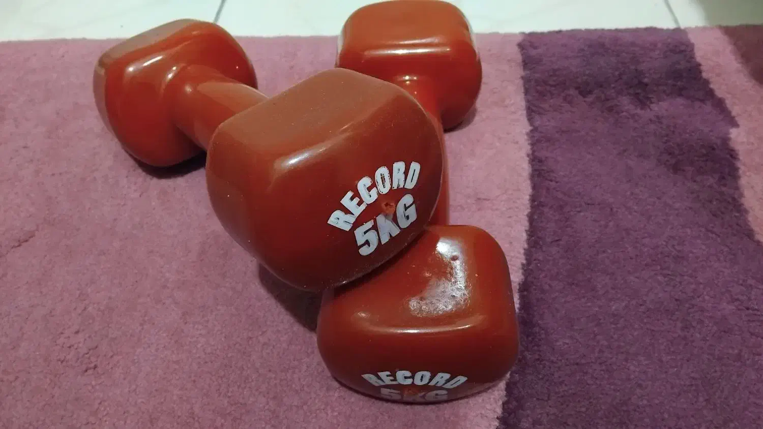 دمبل ۵ کیلویی رکورد|تجهیزات ورزشی|تهران, شادآباد|دیوار