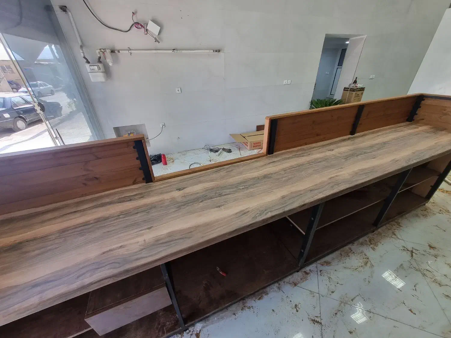 اجرای دکور مغازه کانتر و پیشخوان کافی شاپ چوب فلز|کافی‌شاپ و رستوران|شیراز, معالی‌آباد|دیوار