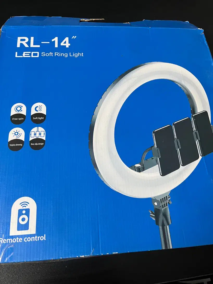 رینگ لایت با پایه ،هولدر و کنترل|دوربین عکاسی و فیلم‌برداری|مشهد, هنرستان|دیوار