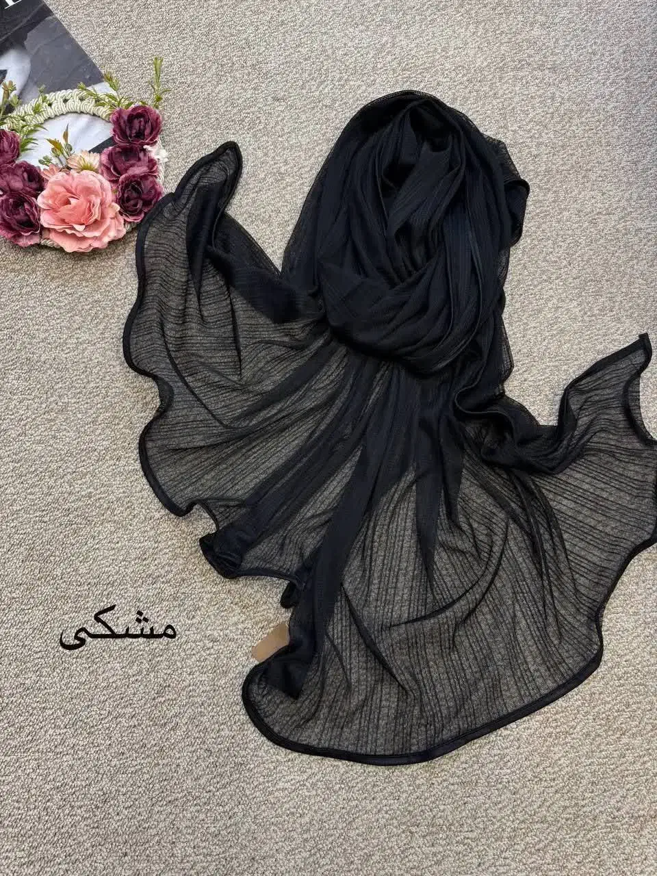 شال توری میله‌ای ای(روسری دل آرا)|لباس|قم, صدوق|دیوار