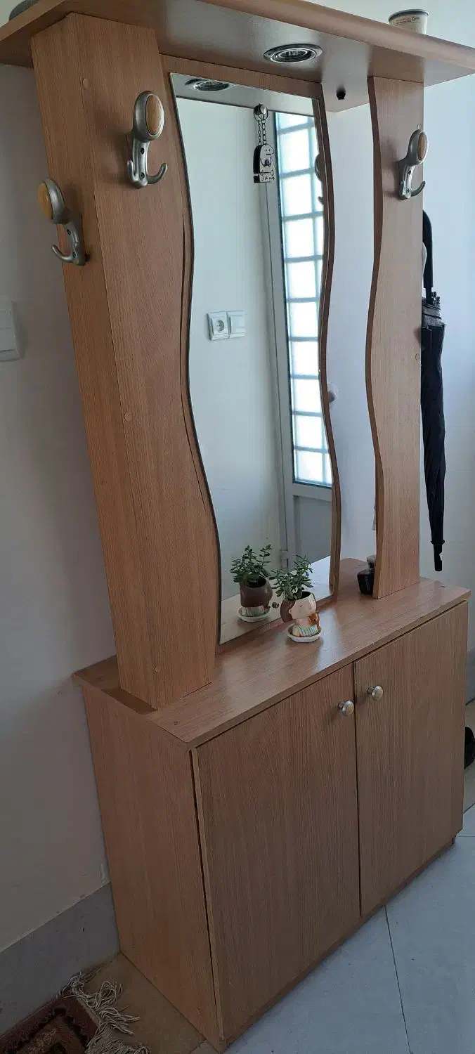 جا کفشی آینه دار|جاکفشی، کمد، دراور|نی‌ریز, |دیوار