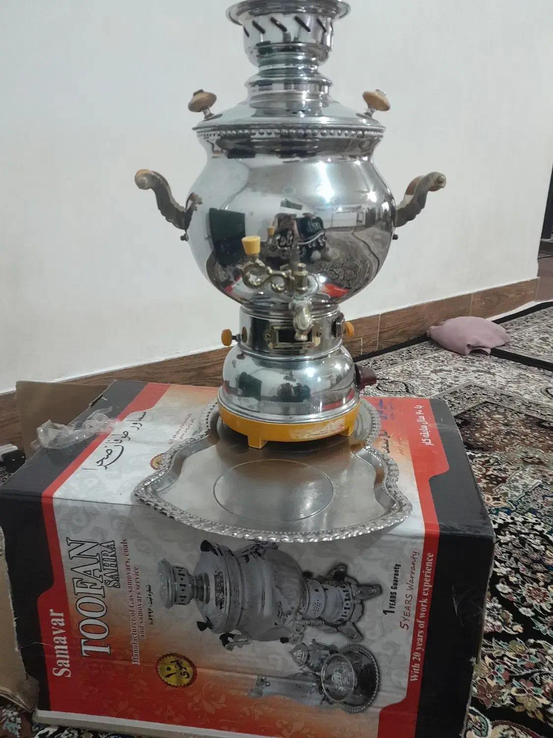 فروش سماور گازی در حد نو|سماور، چایساز، قهوهساز|دورود, |دیوار