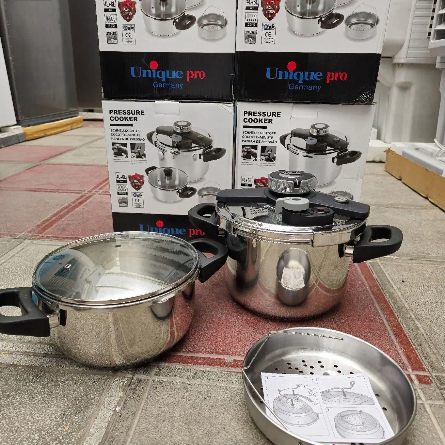 زود پز دو قلو یونیک پرو 4 و 6 لیتر عمده فروشی|ظروف پختوپز|سنندج, |دیوار