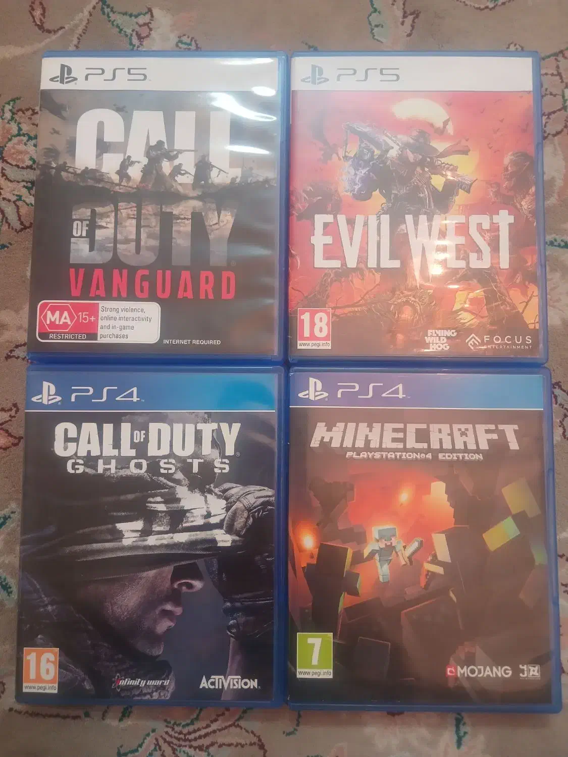 فروش چهار بازی ps4.ps5|کنسول، بازی ویدئویی و آنلاین|تهران, آهنگ|دیوار