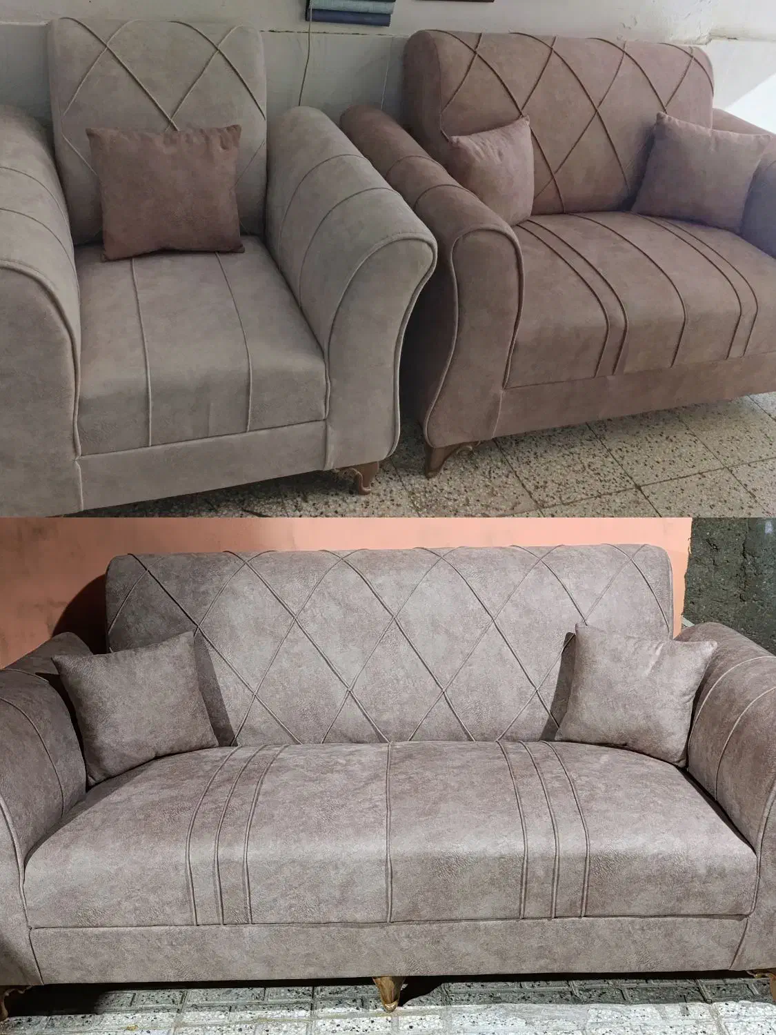 مبل ۷نفره شیک و بسیار با کیفیت|مبلمان خانگی و میز عسلی|کاشمر, |دیوار