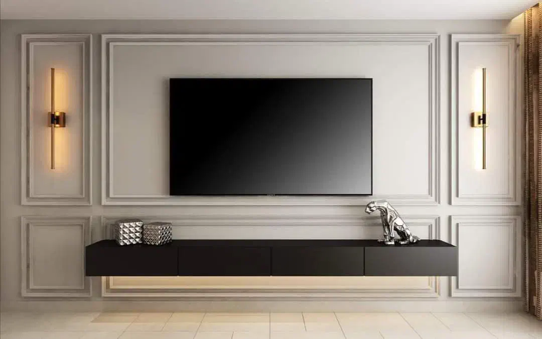 گچبری پیش ساخته قاب بندی تی وی ترمووال قرنیز نقاش|خدمات پیشه و مهارت|مشهد, آزادشهر|دیوار